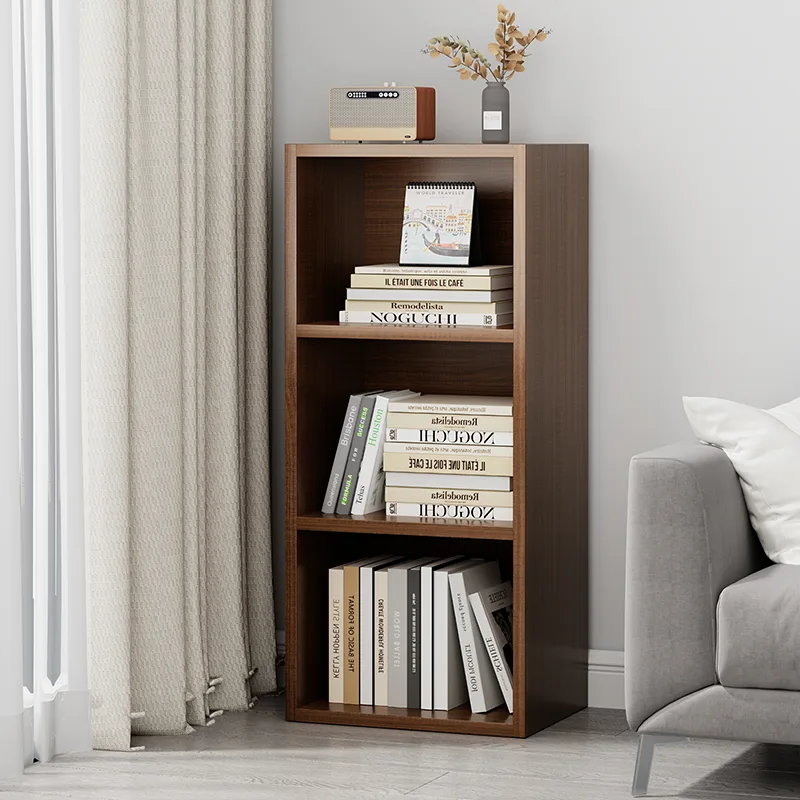 WAHEY Bookcase, 3-Tier Adjustable Open Storage Shelf Display Bookshelf