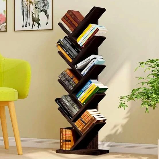 Compact Wooden Bookshelf for Small Space