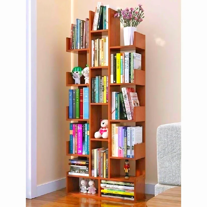 L-Shape Large Bookshelf For Office & Home