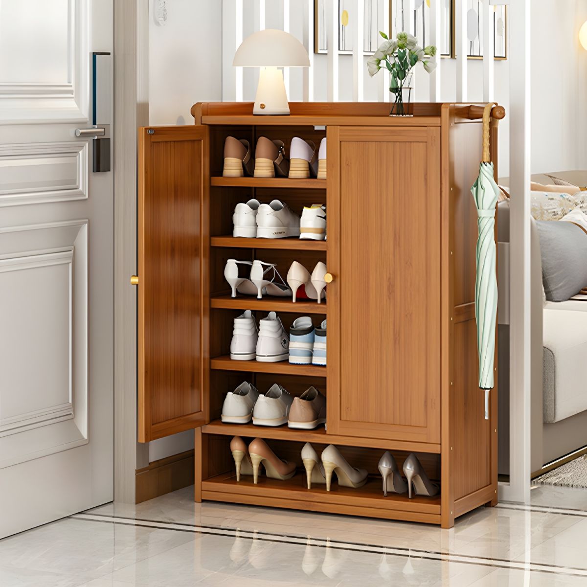 Stylish Wooden Shoe Cabinet